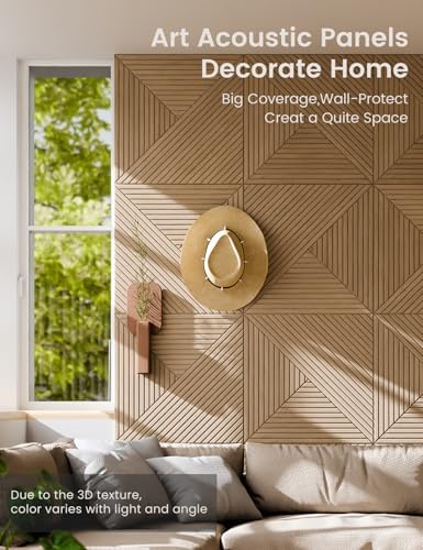 Fluxynara 6-Pack Large Felt Bulletin Board, Natural Oak Facet - Image 4