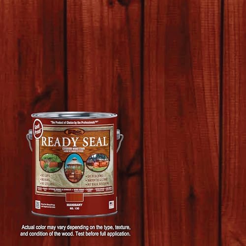 Ready Seal Exterior Wood Stain & Sealer, Mahogany, 1 Gallon - Image 2