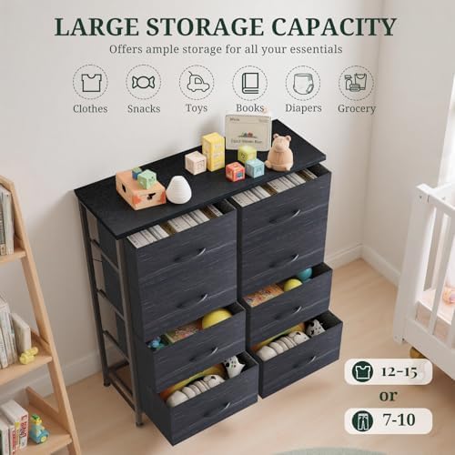 8-Drawer Dresser for Bedroom, Anti-Tip Tall Storage Organizer - Image 5