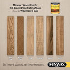 Minwax 1 qt Minwax 70047 Weathered Oak Wood Finish Oil-Based Wood Stain - Image 2
