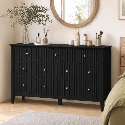 RoyalCraft 7 Drawer Dresser for Bedroom, 53" Wide, Wooden Chest of Drawers by Bringyoubetterlife