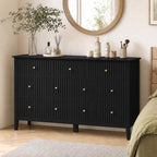 RoyalCraft 7 Drawer Dresser for Bedroom, 53" Wide, Wooden Chest of Drawers by Bringyoubetterlife