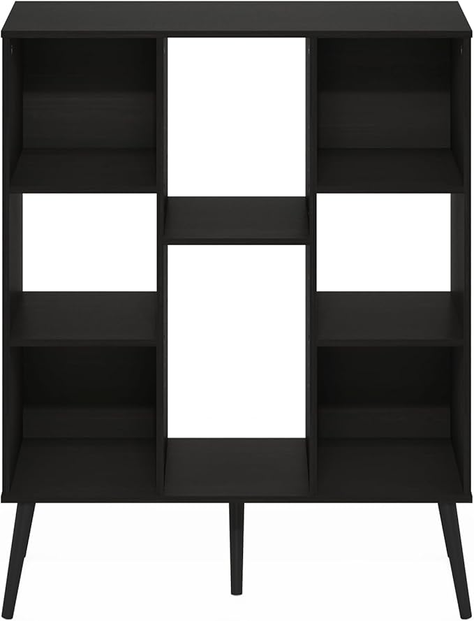 Furinno Claude Mid Century Style Book Shelf, 8-Cube Bookshelf, Cube Storage - Image 6