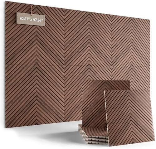 Fluxynara 6-Pack Large Felt Bulletin Board, Walnut Pyramid by FLUXYNARA