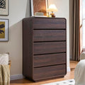 Standifurno Walnut Dresser for Bedroom, Modern 5 Drawer Closet, Freestanding Dressers with Deep Drawers, Large Storage Organizer for Living Room, 29.5’’ W by StandifurnoFurniture