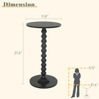 Fultyle Round Side Table, Small Drink Table - Image 3