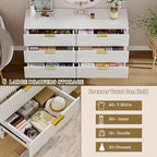 Modern Dressers and Nightstands Set 4-Piece, 2 Nightstands + 5 + 6-Drawers - Image 4