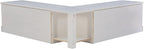 Linon Harris White Solid Pine Backless Nook - Image 4