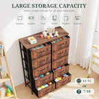 10-Drawer Dresser for Bedroom, Anti-Tip Tall Storage Organizer - Image 5