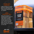 Fire & Flavor Hickory Wood Chunks for Smoking and Grilling - All-Natural, Long-Lasting with a Mildly Sweet Flavor - Large Chunk Wood Chips for Smokers,Red - Image 3
