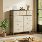 DUMOS 9 Drawer Dresser for Bedroom, Storage Organizer Chest of Drawers - Image 2
