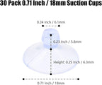 30 Pack Glass Table Suction Cups 18mm Rubber Suction Cup Hangers Without Hooks - Image 4