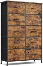 SONGMICS Dresser for Bedroom, Tall Dresser with 10 Fabric Drawers by Unknown