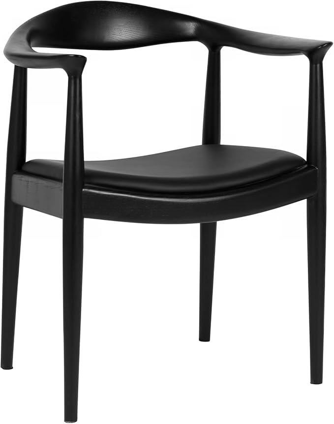 Kennedy Armchair, Mid Century Modern Dining Chair, PU Upholstered Kennedy Chair by BuyFurnitureInForsho