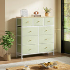 DUMOS 9 Drawer Dresser for Bedroom, Storage Organizer Chest of Drawers - Image 2