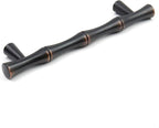 2PCS Bamboo Zinc Alloy Cabinet Handles, 3.8 Inch Hole Distance Black and Red - Image 5