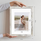Hongkee 11x14 Picture Frame Set of 4, Made of Glass and Multicolour Wooden Frame, Display 8x10 Pictures with Mat or 11 x 14 Posters without Mat for Wall Mounting, Gallery Photo Frames - Image 2