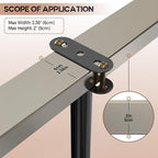 2Pcs Adjustable Height Bed Frame Support Leg, Extra Sturdy Steel Bed Frame - Image 7