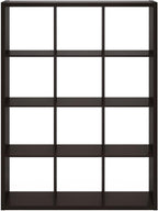 Furinno Cubicle Book Shelf, 12-Cube Bookshelf, Extra Thick Frame Reversible - Image 10