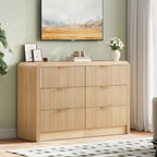 Decofy Fluted 6 Drawers Dresser, 47.2'' Wide Chest of Drawers for Bedroom - Image 4