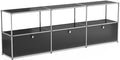 Modern Storage Cabinet Black G Versatile Free-Standing Organizer by ARVORAHome