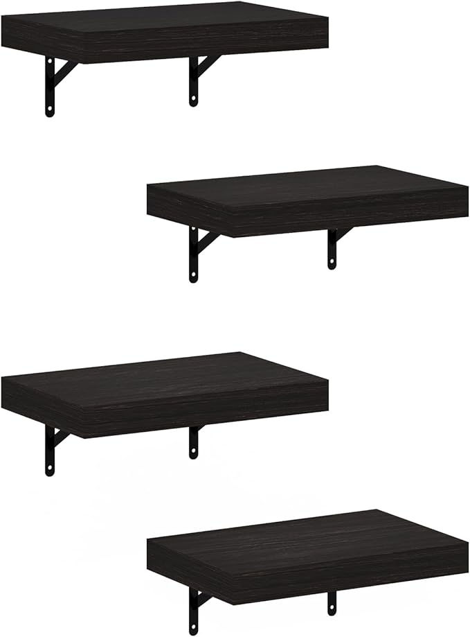 Furinno Tanna Floating Shelves for Wall Set of 4, 15-Inch Wall Shelf, Triple - Image 5