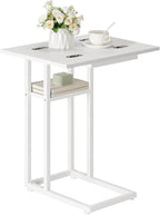 HOOBRO Foldable End Table, C Shaped Side Table - Image 8