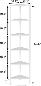 TUTOTAK 6-Tier Corner Bookshelf - Image 2