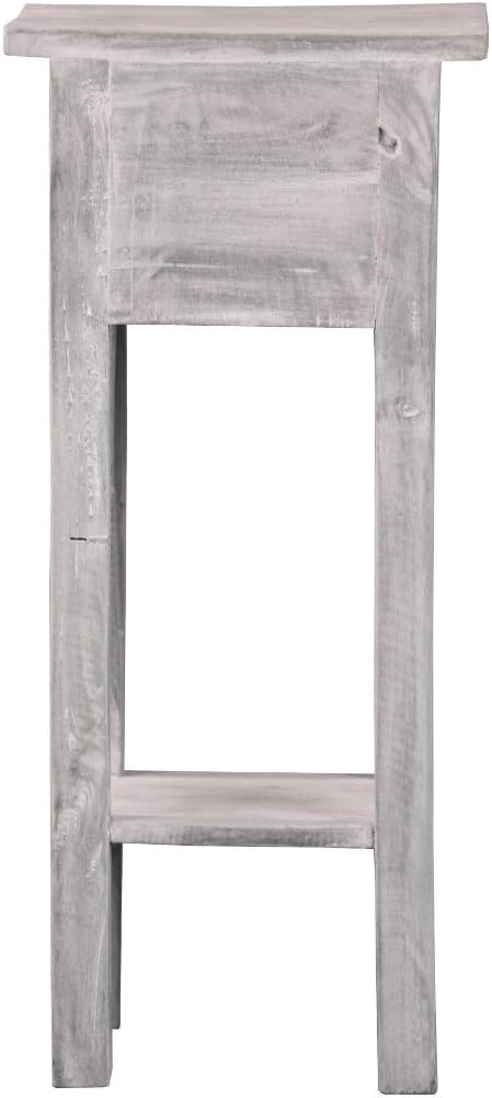 Sunset Trading Shabby Chic Cottage Accent Table, Distressed Light Gray - Image 5