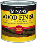 Minwax 227184444 Wood Finish, Ebony Stain, Half Pint by Minwax
