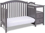 Pemberly Row 4-in-1 Convertible Crib and Changer, Sustainable Gray Pine Wood - Image 8