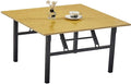 Japanese Floor Table, Folding Square Low Coffee Table by Unknown