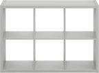Furinno CUBICLE Book Shelf, 6-Cube Bookshelf, Extra Thick Frame Horizontally & - Image 12