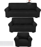 Peryiter 3 Pcs Couch and Loveseat Covers Set Sofa Cover by Peryiter