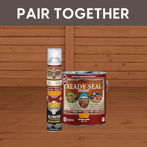Ready Seal Exterior Wood Stain & Sealer, Natural Cedar, Turbo Spray - Image 6