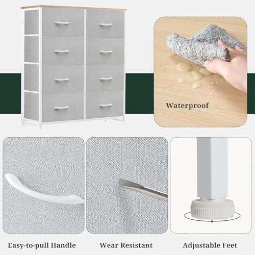 8-Drawer Dresser for Bedroom, Anti-Tip Tall Storage Organizer - Image 6