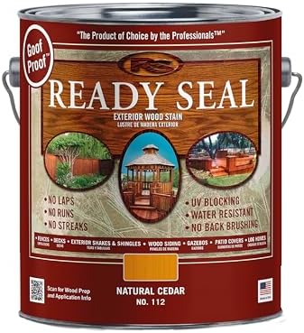 Ready Seal 112 Stain and Sealer, Natural Cedar, 1 gal, Can by ReadySeal