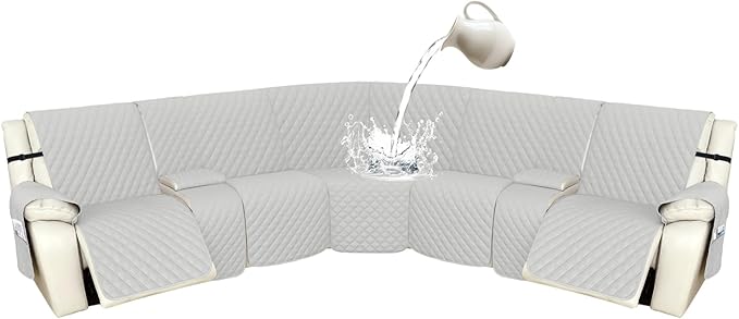 Arfntevss Recliner Sectional Couch Covers 1OO% Waterproof L Shape Sofa Cover by Arfntevss