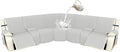 Arfntevss Recliner Sectional Couch Covers 1OO% Waterproof L Shape Sofa Cover by Arfntevss