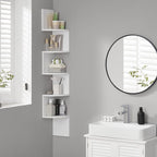 VASAGLE Corner Shelf Wall Mount, 5-Tier Floating Corner Bookshelf - Image 5