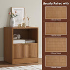 3Pcs 9 Drawer Dresser and 1-Drawer Nightstand Set, Natural Wood丨63 Wide Fluted Bedroom Dresser Set Night Stand Set of 2, Modern Wood Chest of Drawers Storage Dressers Set for Bedroom - Image 7