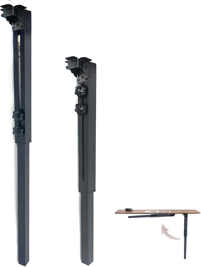 Benbuoo Foldable Aluminum Alloy Table Legs, 25-34" Adjustable Height, DIY by Unknown