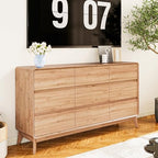 9 Drawer Mid Century Modern Dresser for Bedroom Chest of Drawers for Closet - Image 7