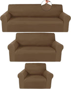 Peryiter 3 Pcs Couch and Loveseat Covers Set Sofa Cover by Peryiter