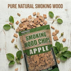 Apple Wood Smoking Chips 2 lb – Natural Fruit Wood Chips for Smoker & Grill, Mild Sweet Smoke Flavor for Chicken, Pork & Fish, Clean Burning, No Chemicals - Image 2
