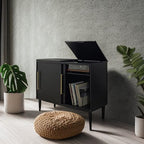 Crosley Furniture Everett Media Console and Record Player Stand - Image 5