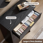 GarveeHome Fluted Dresser for Bedroom with 5 Deep Drawers, Black - Image 6