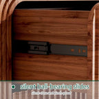 Ieejdn 55.12" Modern Chest of Drawer, 8 Deep Drawers,Clothes Organizer,Large Storage Cabinet for Living Room, Bedroom,Dresser TV Stand, Wood Drawer Organizer for Living Room, Hallway, Walnut - Image 7