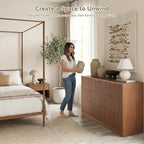 7 Drawer Dresser for Bedroom, Fluted Modern Chest of Drawers - Image 4