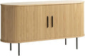 Unique Furniture Modern 2-Door Slideboad in Natural Oak by UniqueFurniture